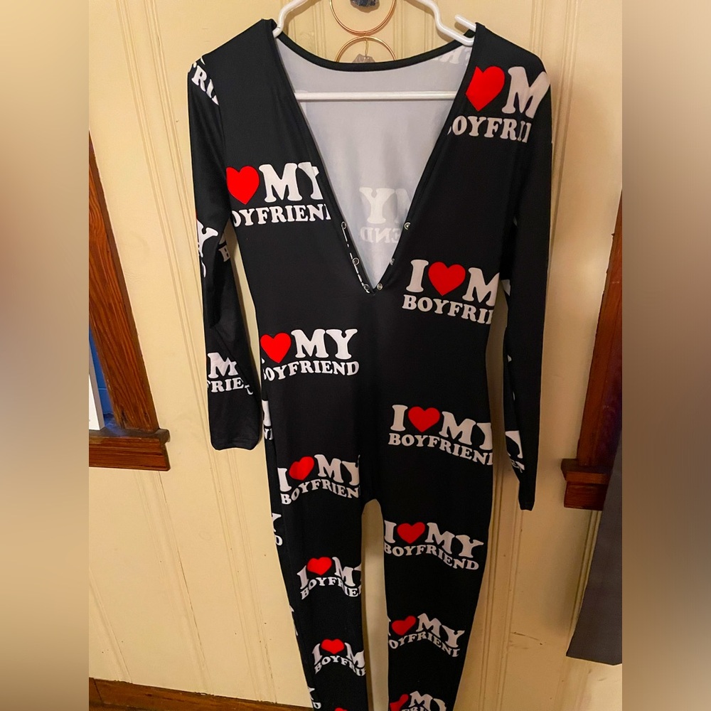 I love my boyfriend onesie pajamas